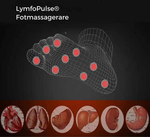 LymfoPulse Vital – innovador masajeador de pies NMES para la circulación sanguínea y el flujo de líquidos