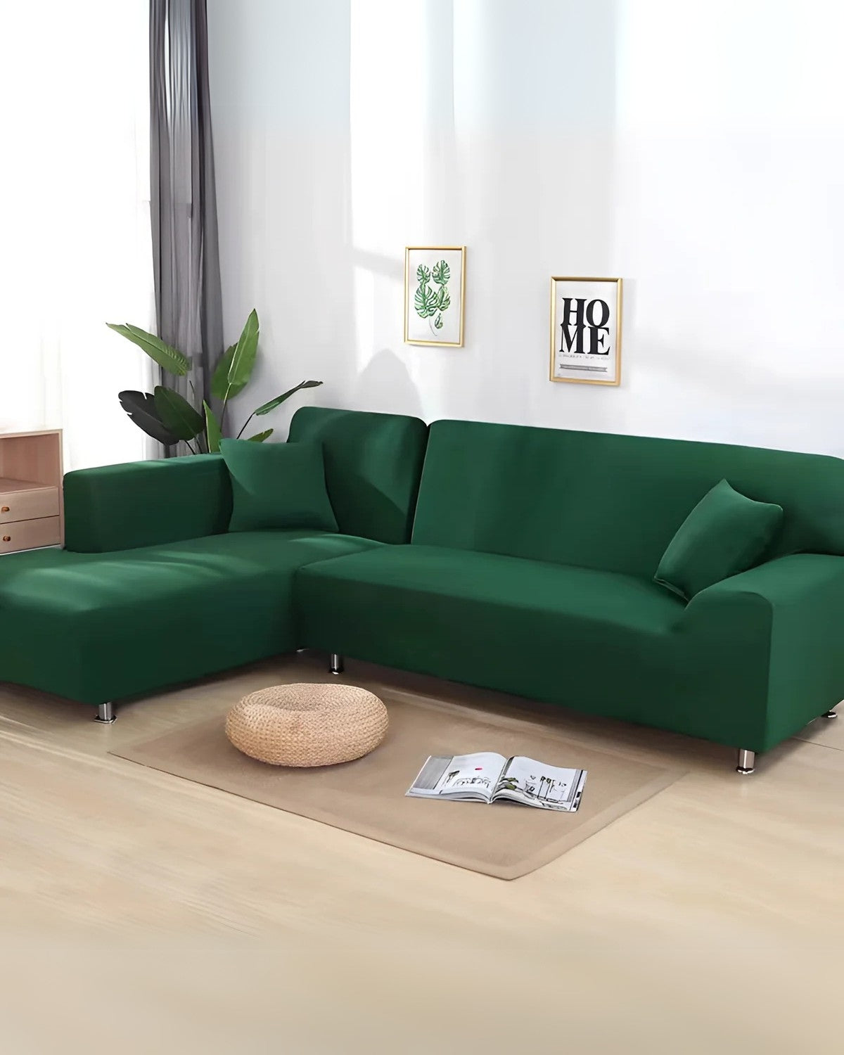 Fundas de sofá modulares elegantes con ajuste flexible para sofás esquineros y modulares