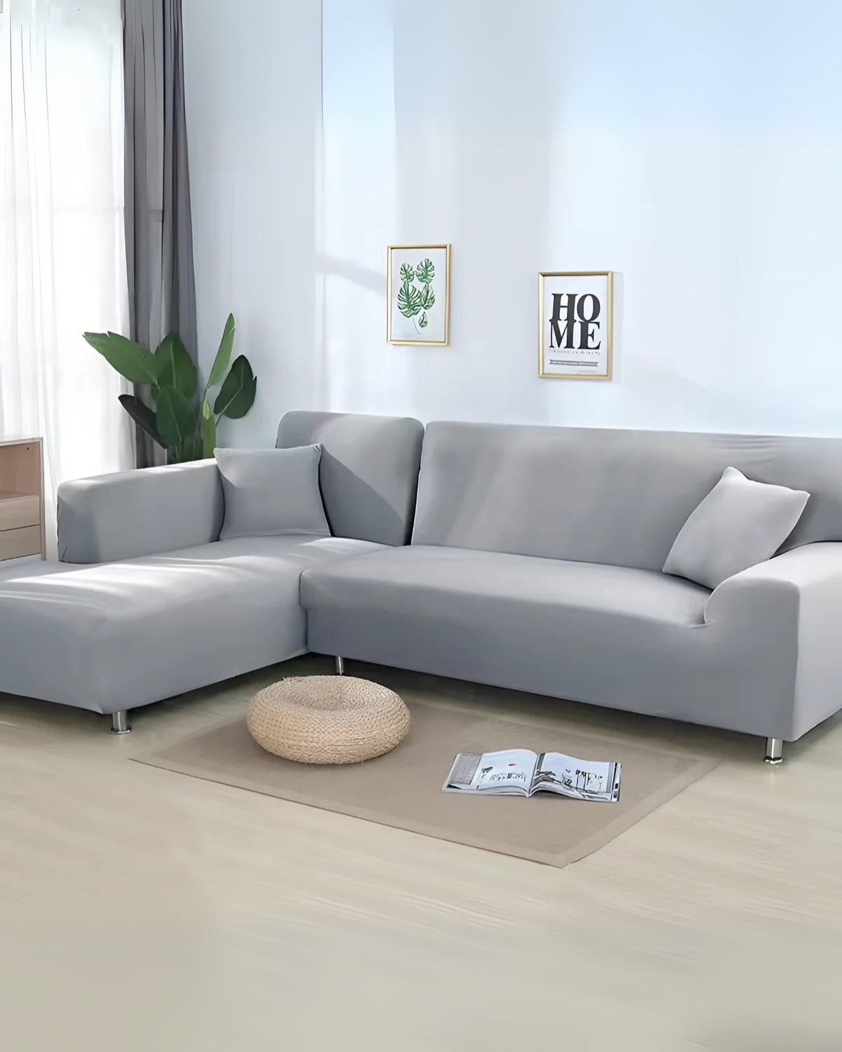 Fundas de sofá modulares elegantes con ajuste flexible para sofás esquineros y modulares