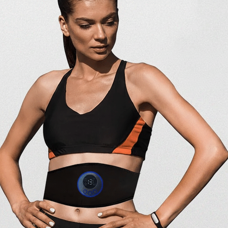 EMS TRAINER - Entrenador muscular eléctrico para la estimulación específica de los músculos abdominales para un entrenamiento efectivo en la vida diaria