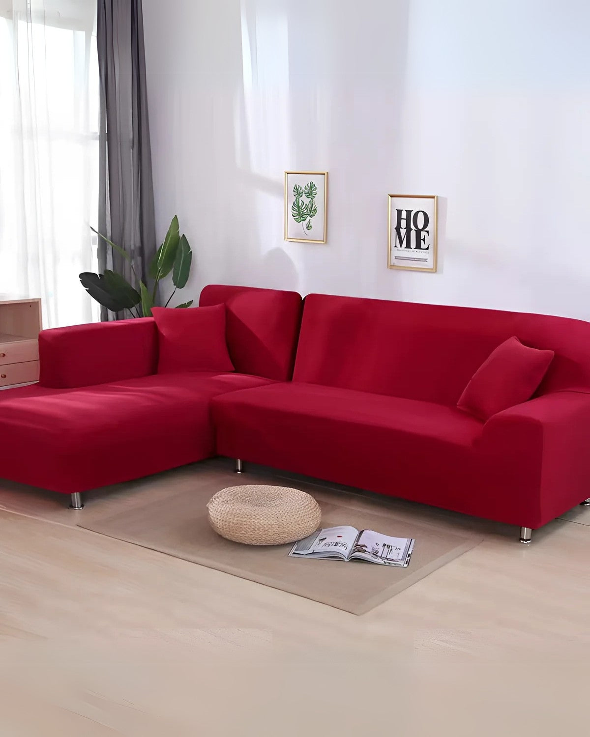 Fundas de sofá modulares elegantes con ajuste flexible para sofás esquineros y modulares