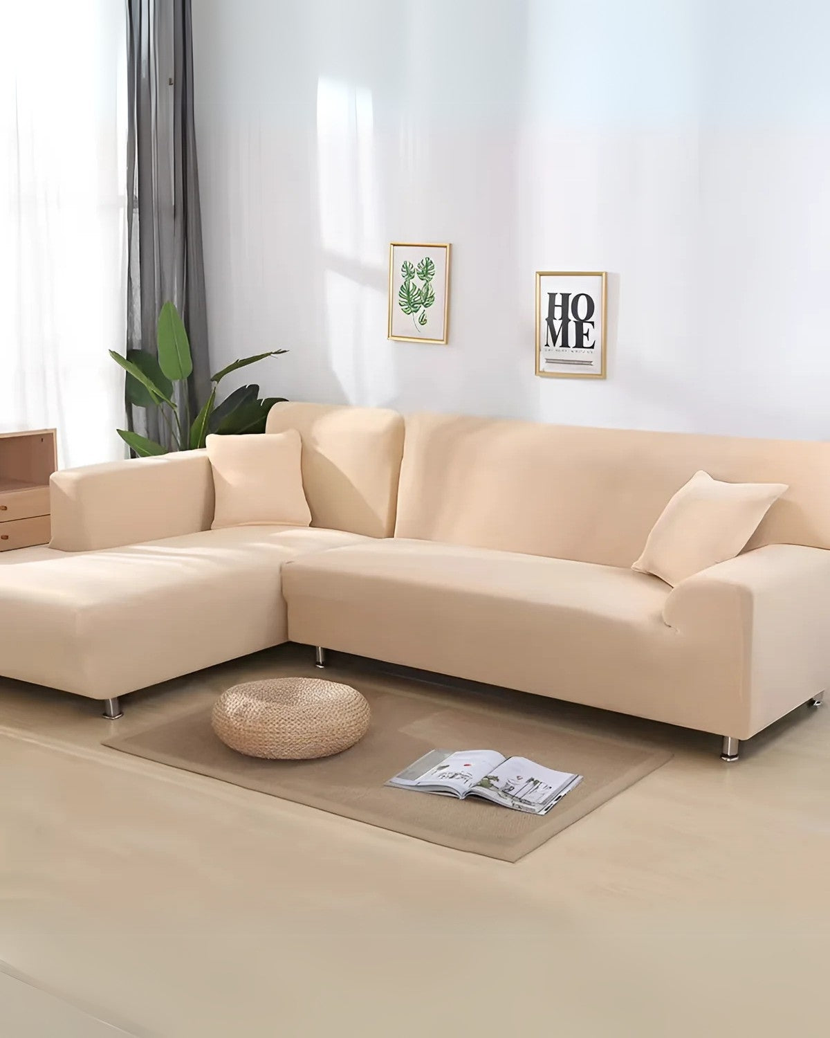 Fundas de sofá modulares elegantes con ajuste flexible para sofás esquineros y modulares