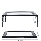 TEXTDESK – Loupe de table pliable 3x avec éclairage LED pour lecture sans les mains