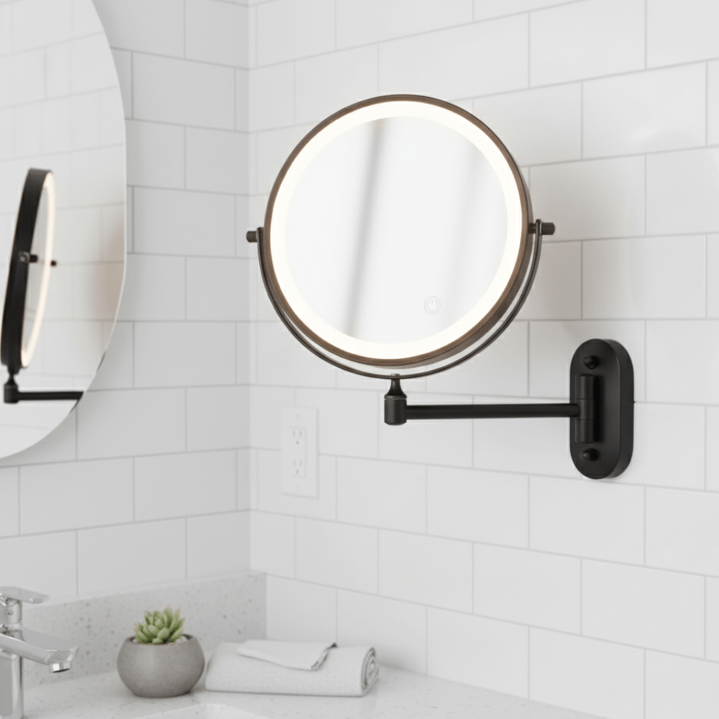 BRIGHTLOOK – Espejo de aumento LED con iluminación ajustable
