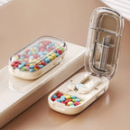 CAREEDGE – Cortador de tabletas seguro con caja de almacenamiento invisible
