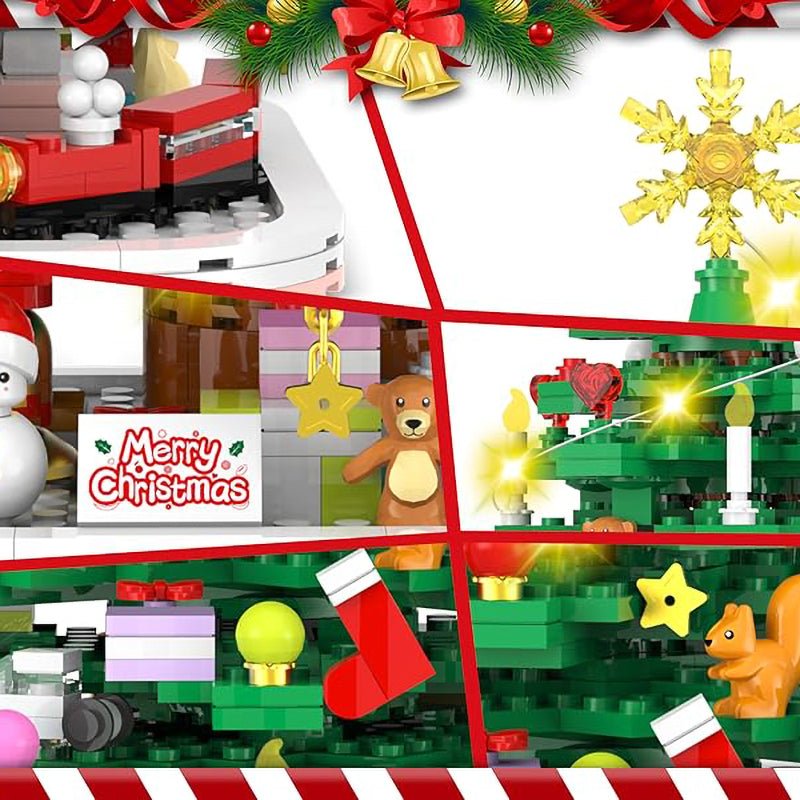 Calendario de Adviento de Navidad de 1102 piezas para recuerdos creativos de las fiestas