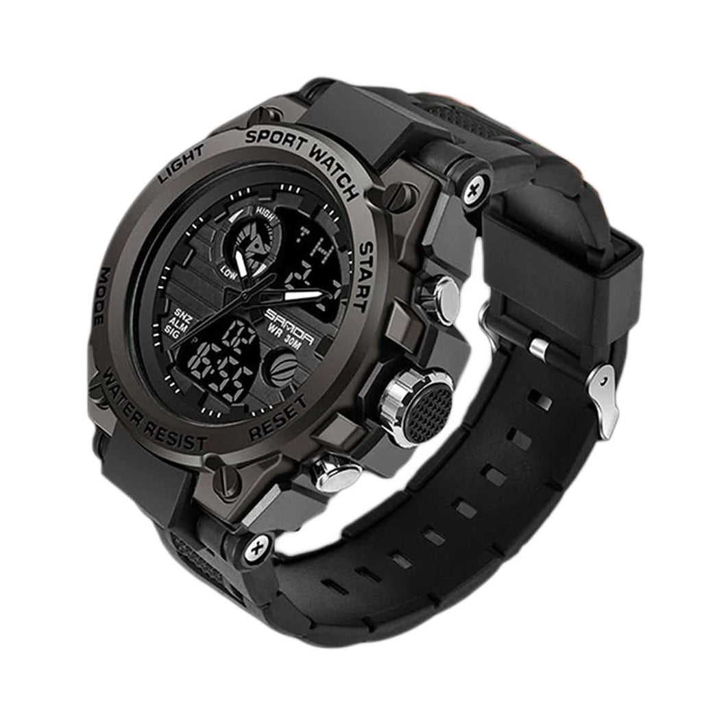 Reloj Militar para Hombre con Pantalla Analógica Digital y Funciones