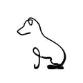 Escultura de Arte Minimalista de Perro