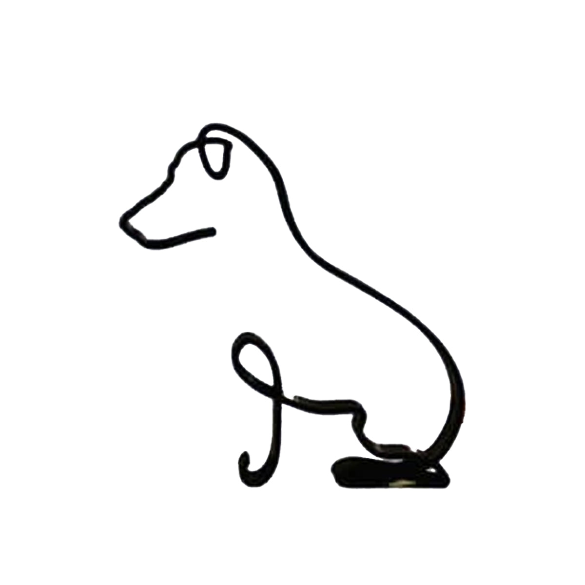 Escultura de Arte Minimalista de Perro