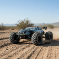 DUSTFORCE – Camión eléctrico 1:16 con tracción en las cuatro ruedas, faros LED y neumáticos de perfil