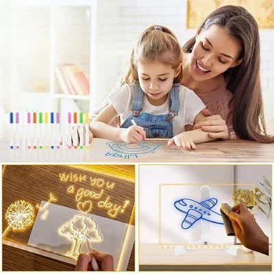 Pizarra Mágica con Luz para Niños