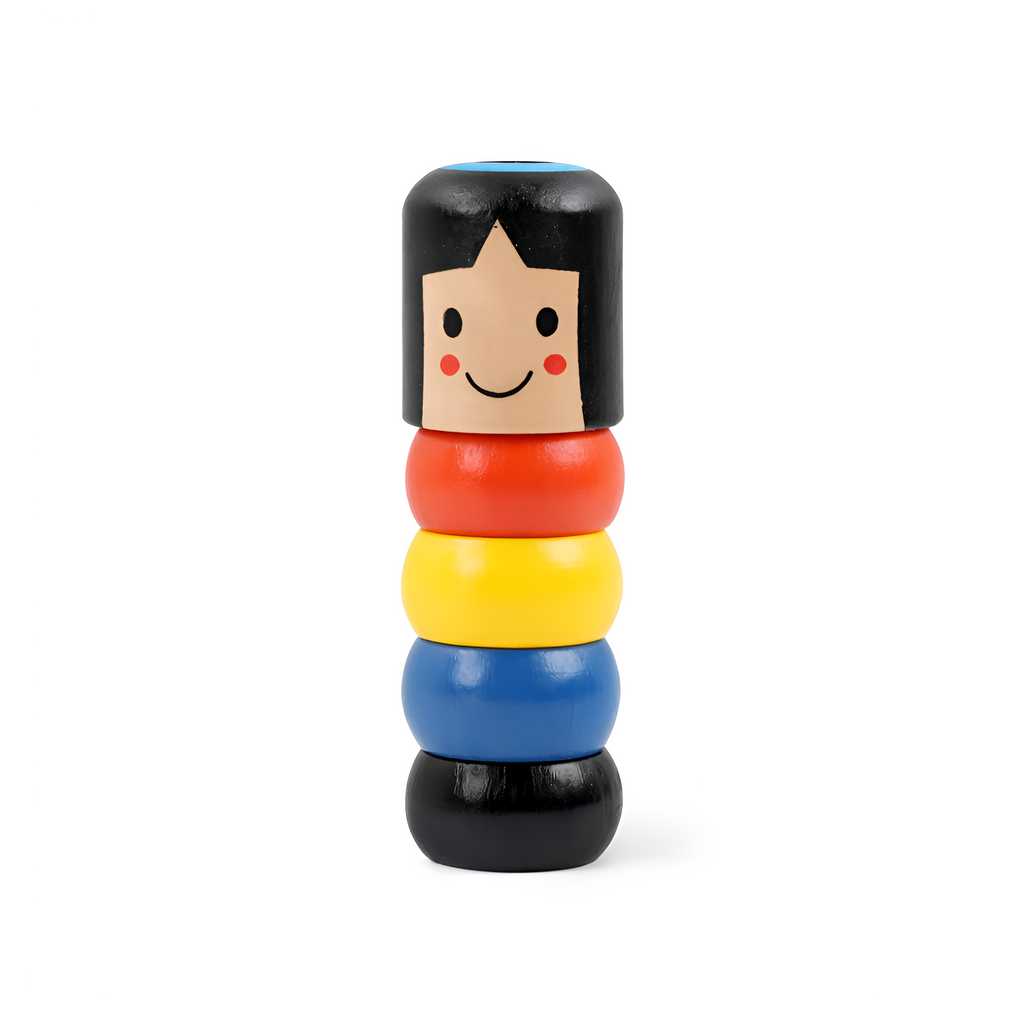 Bruce - Muñeco Daruma Indestructible de Madera para Trucos