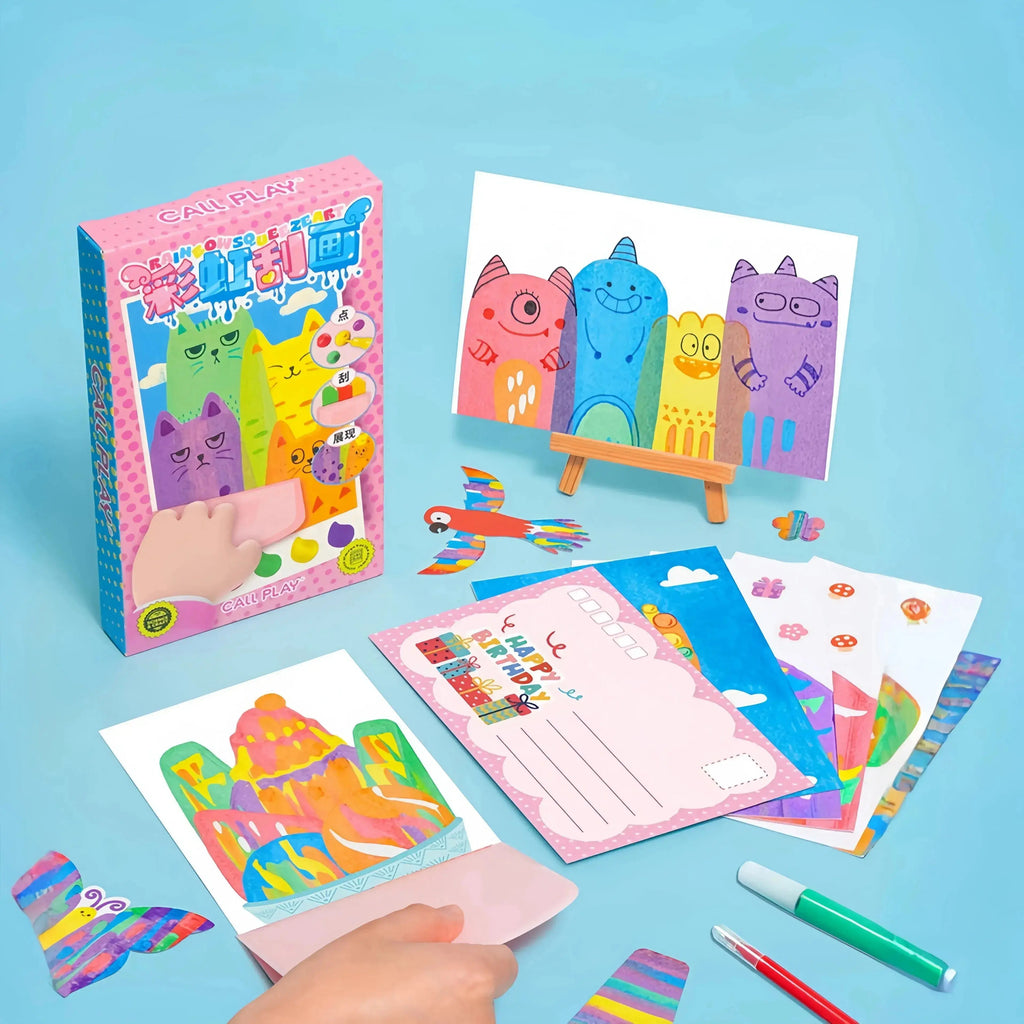 ColorScratch™ – Diversión de pintar limpia y mágica para niños a partir de 3 años | 50% DESCUENTO