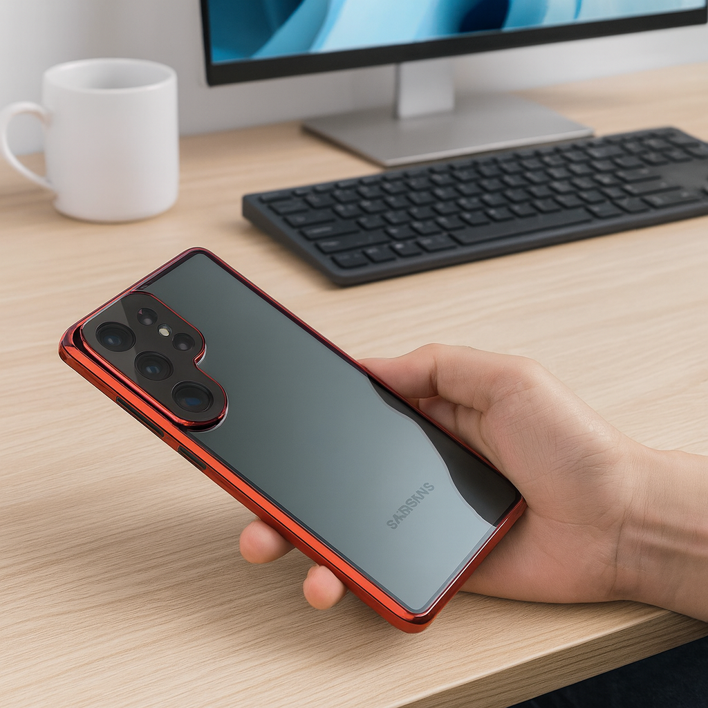 Skanto | Funda de teléfono de vidrio magnético con privacidad