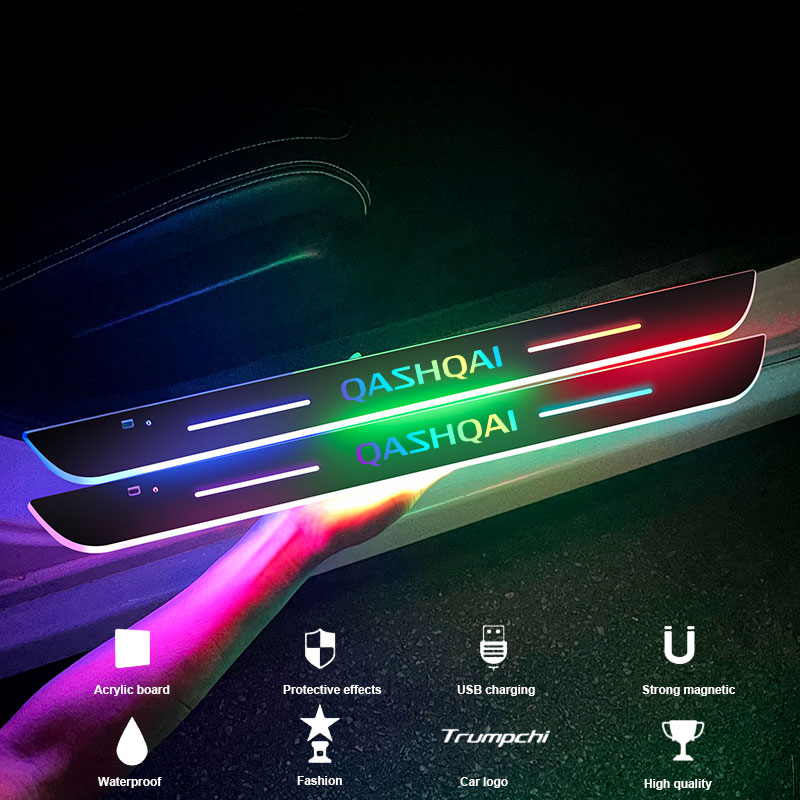 Luces LED Magnéticas para Automóviles, Impermeables, Resistentes a Rayones, 7 Colores, Fácil Instalación