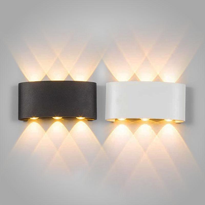 Moderna Lámpara de Pared LED Impermeable para Interiores y Exteriores | Iluminación Elegante y Eficiente Energéticamente