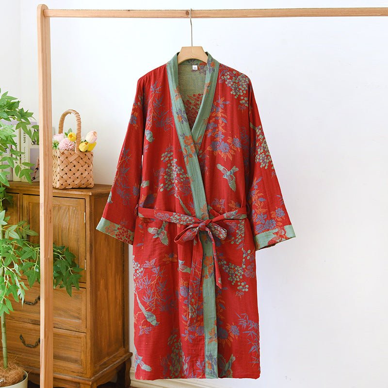 KIMONARA – Kimono-bañador de algodón orgánico para comodidad diaria transpirable