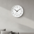 SMOOTHTIME – Reloj de pared silencioso de 12 pulgadas, sin tictac, para decoración moderna