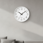 SMOOTHTIME – Reloj de pared silencioso de 12 pulgadas, sin tictac, para decoración moderna