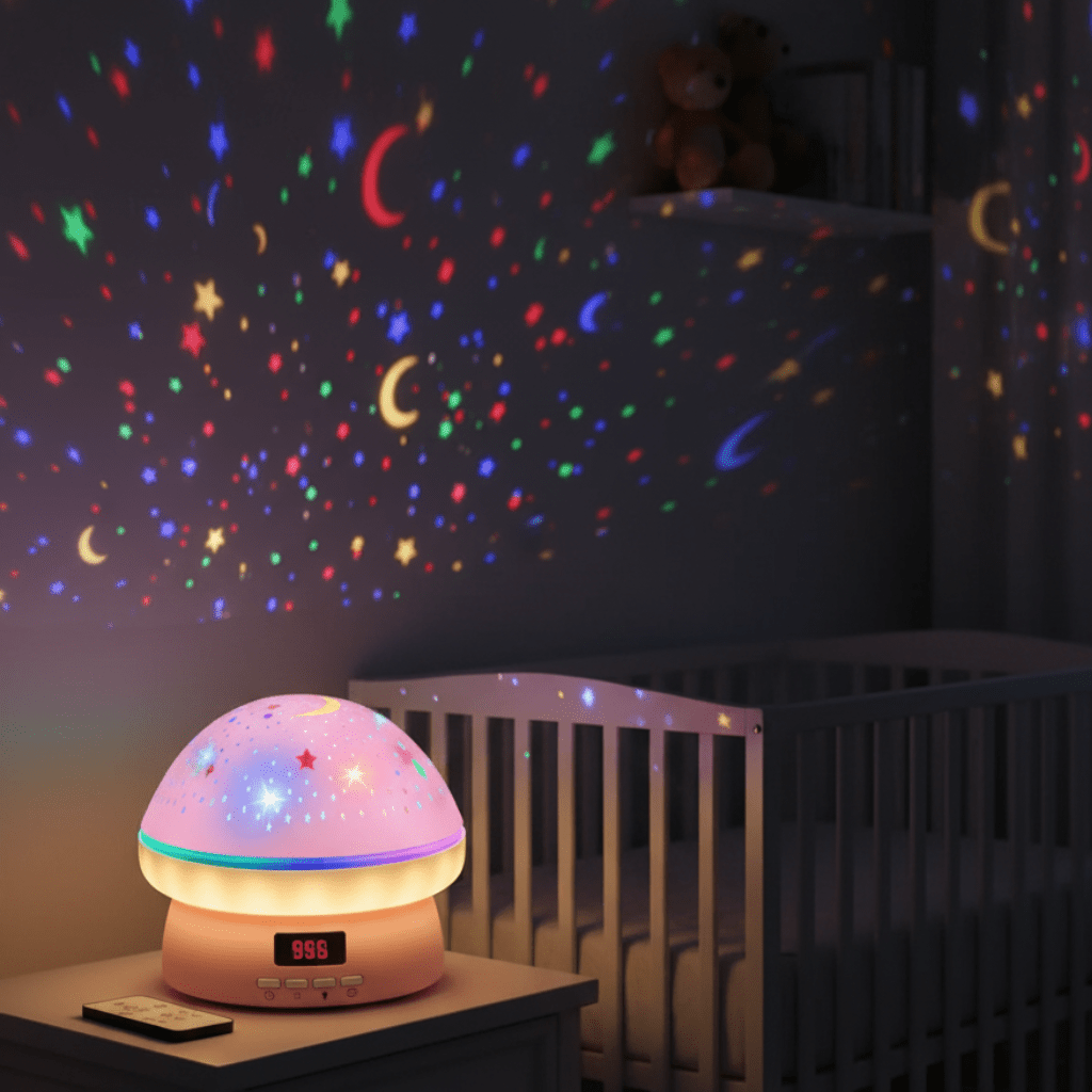 GLOWLIGHT – Proyector de estrellas mágico con 16 colores y función de temporizador