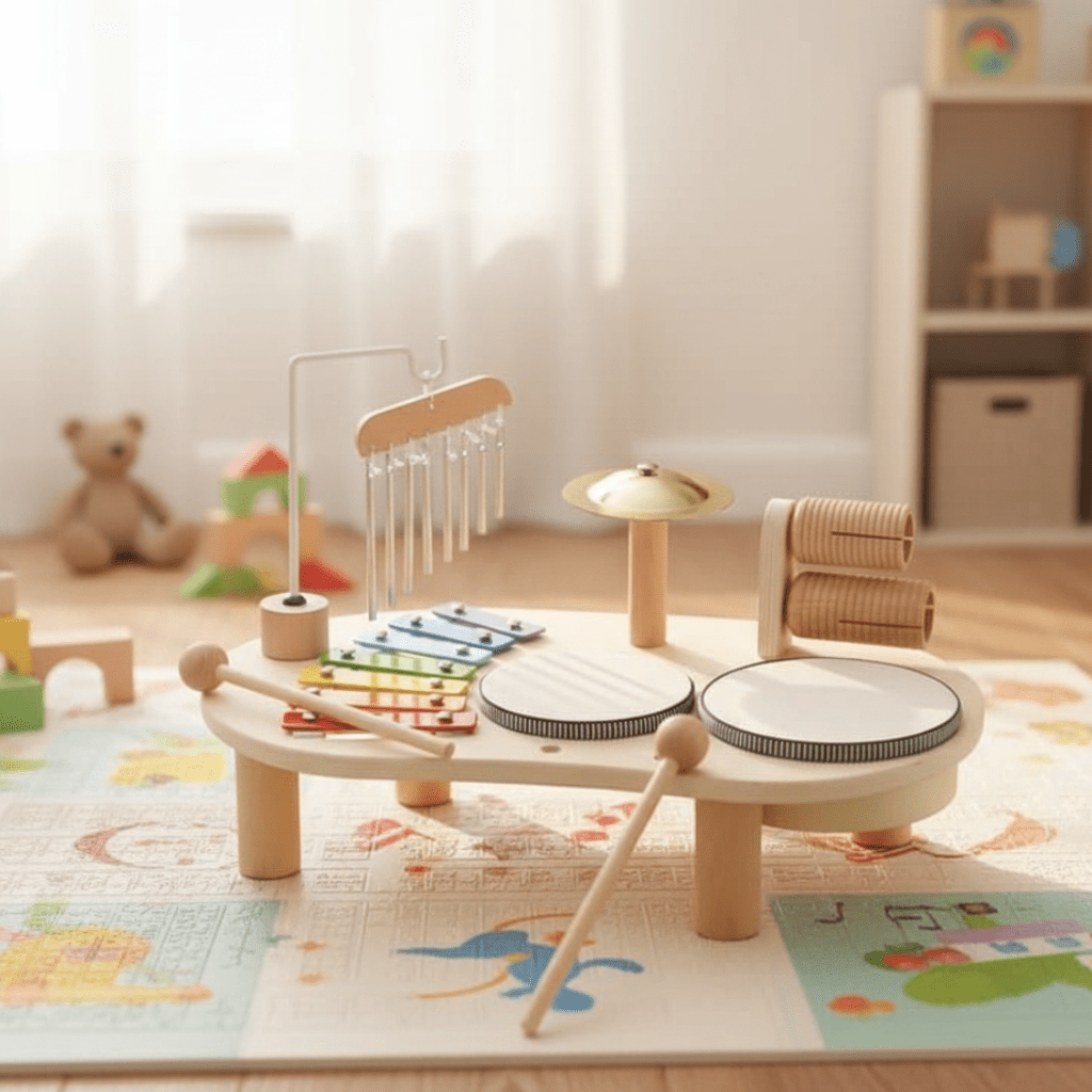 SET MELODINY – Juguete musical de madera para bebés creativos a partir de 12 meses