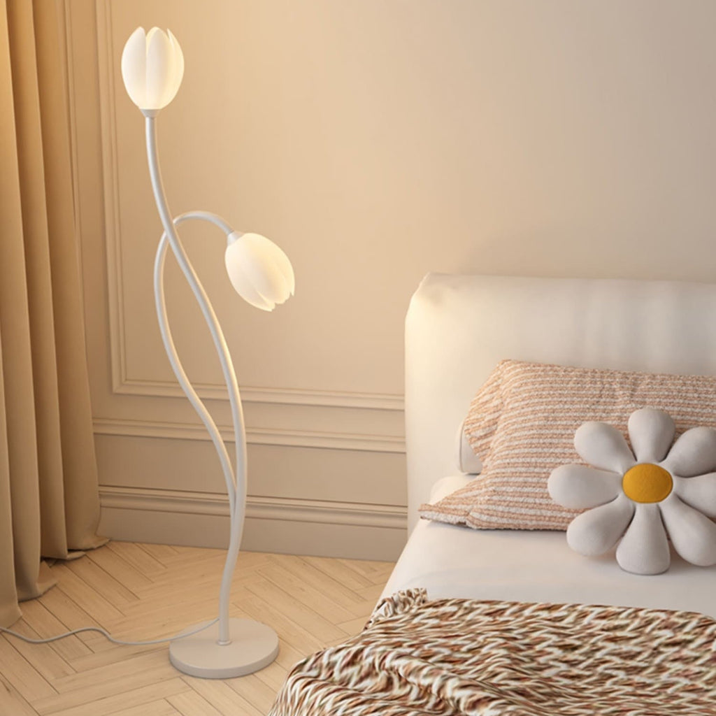 Lámpara de Pie Manta Blomster Moderna | 56,3" | Diseño de Metal y Moldeo por Rotación | Brick by Brick