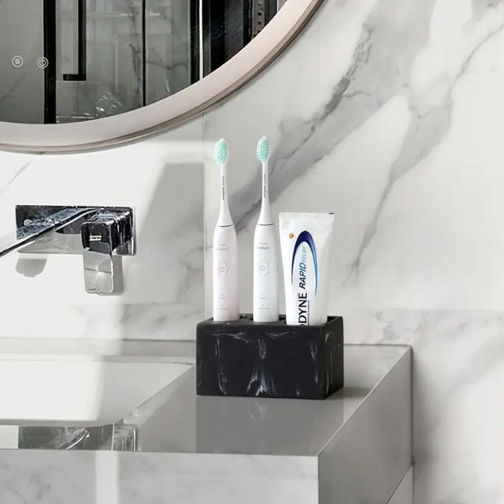 Soporte para Cepillos de Dientes de Resina en Pareja