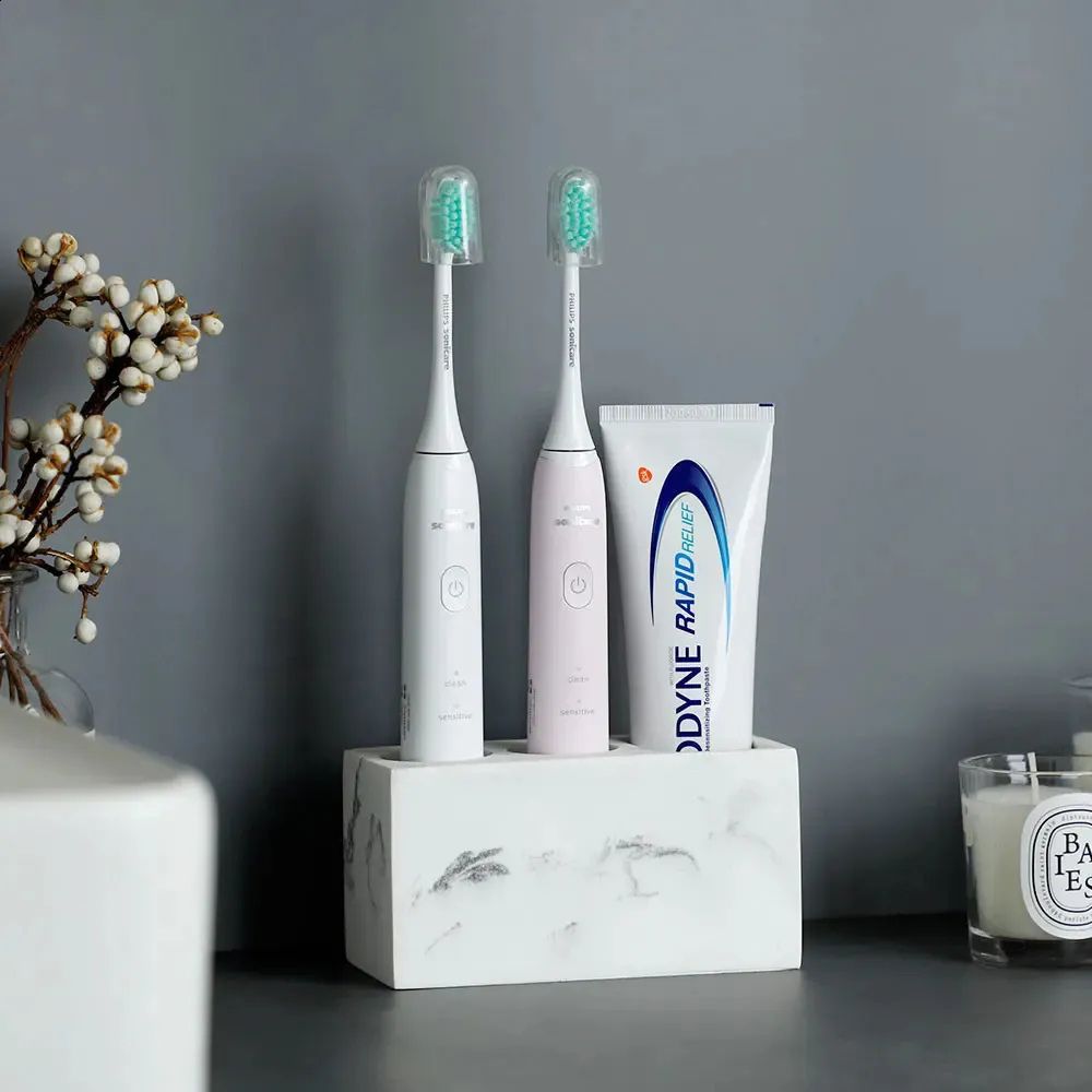 Soporte para Cepillos de Dientes de Resina en Pareja