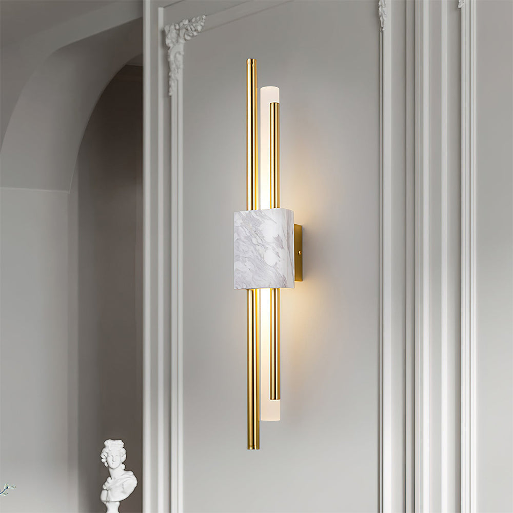 Apliques de Pared LED de Mármol - Iluminación Ambiental Elegante para Interiores Modernos