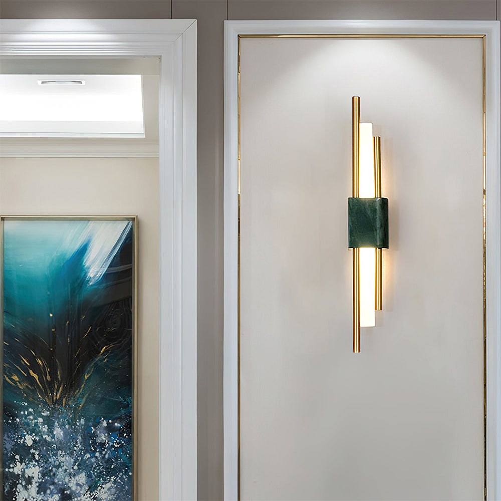Apliques de Pared LED de Mármol - Iluminación Ambiental Elegante para Interiores Modernos