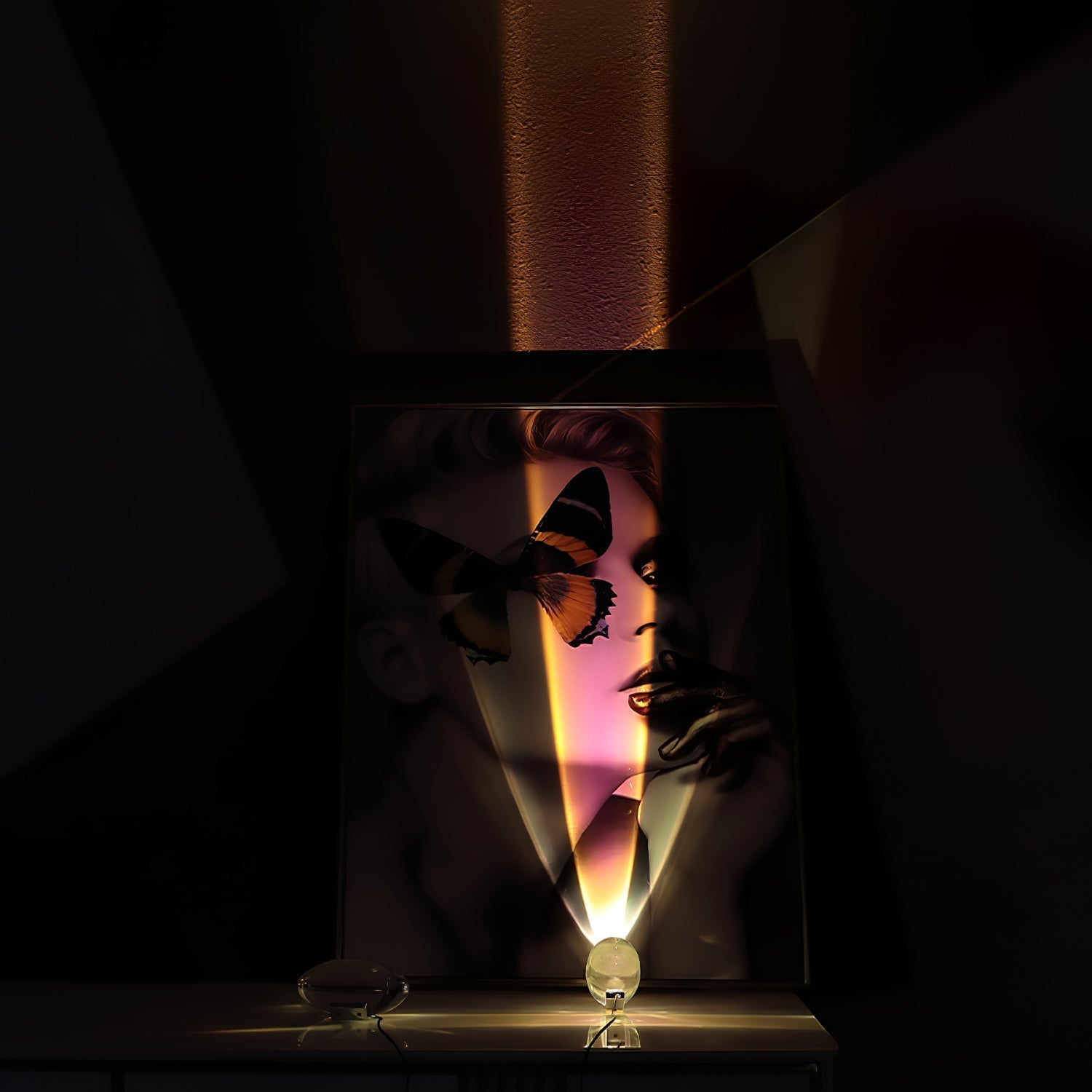 Lámpara de Mesa Proyector Crystal Eye Marsman