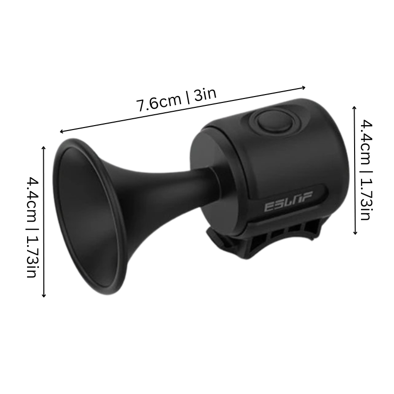 Potente bocina para bicicleta de 120 dB | Impermeable, resistente a golpes y fácil instalación sin herramientas para un viaje seguro en cualquier clima