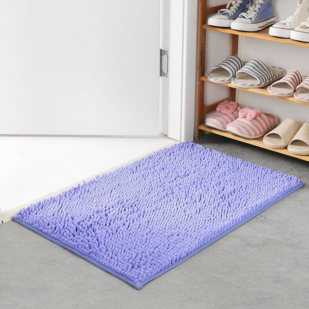 CloudStep Chenille alfombra de baño – Alfombra de entrada ultramacia para una comodidad acogedora
