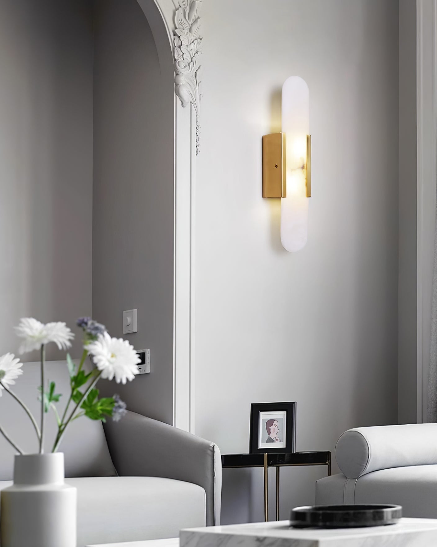 Marvella | Aplique LED con efecto mármol