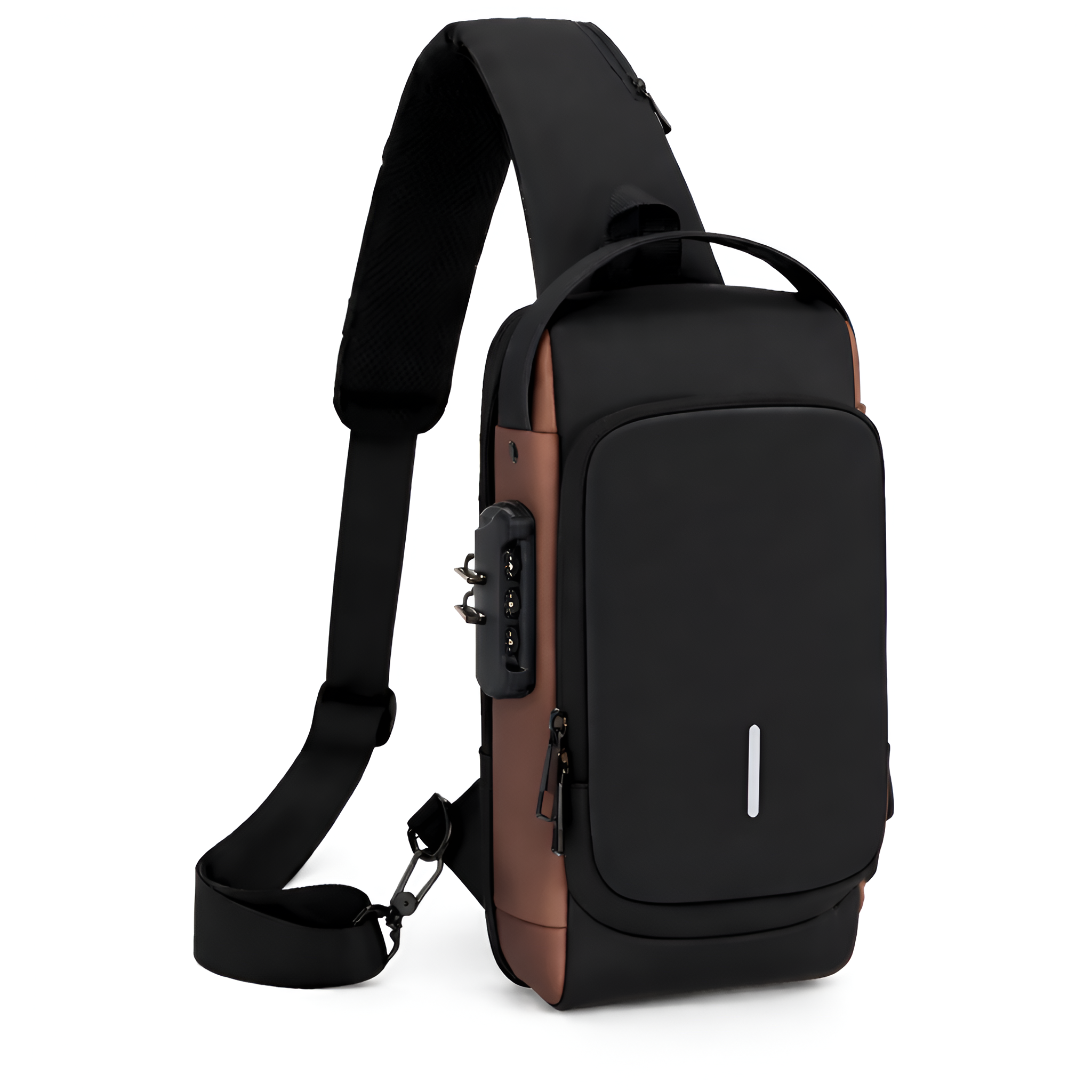 Draven - Bolso Bandolera Antirrobo USB para Hombre Multifunción