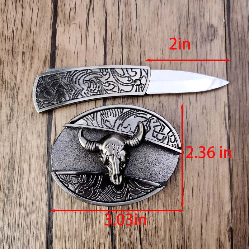 Hebilla de cinturón ovalada de metal para vaqueros