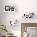 Estante de pared metálico flotante