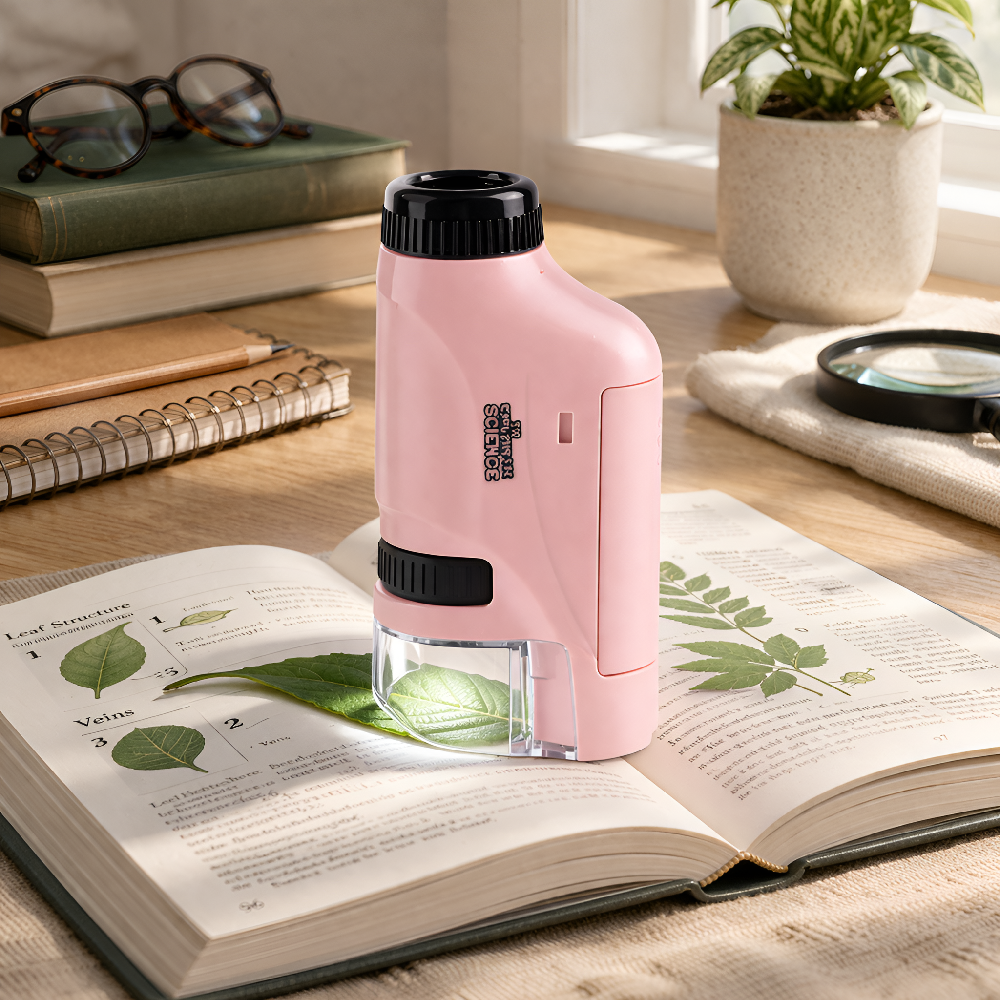 Alecia - Mini Microscopio de Mano Portátil