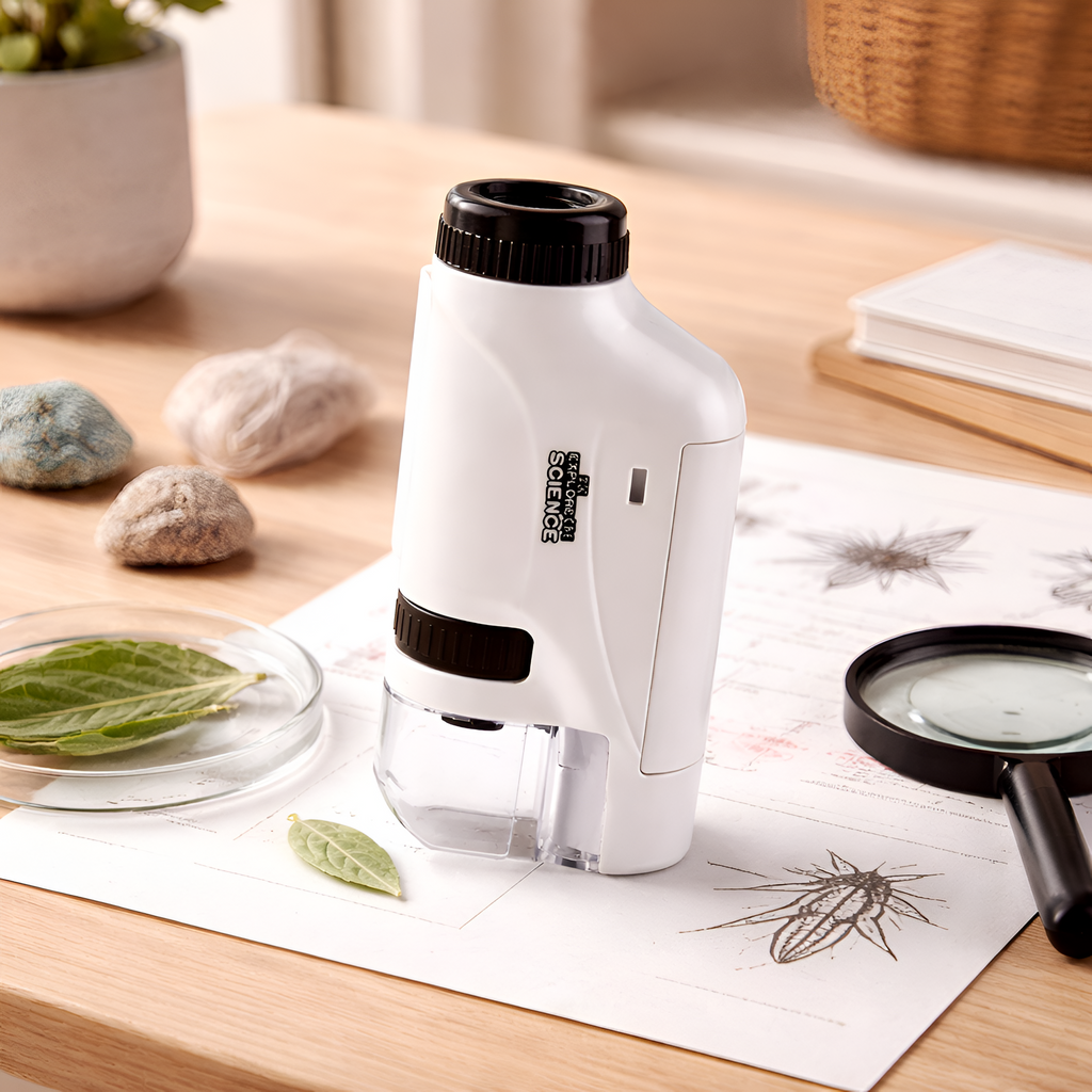 Alecia - Mini Microscopio de Mano Portátil