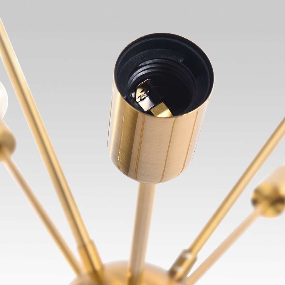 Luz Sputnik de 12 Luces de Estilo Moderno de Mediados de Siglo