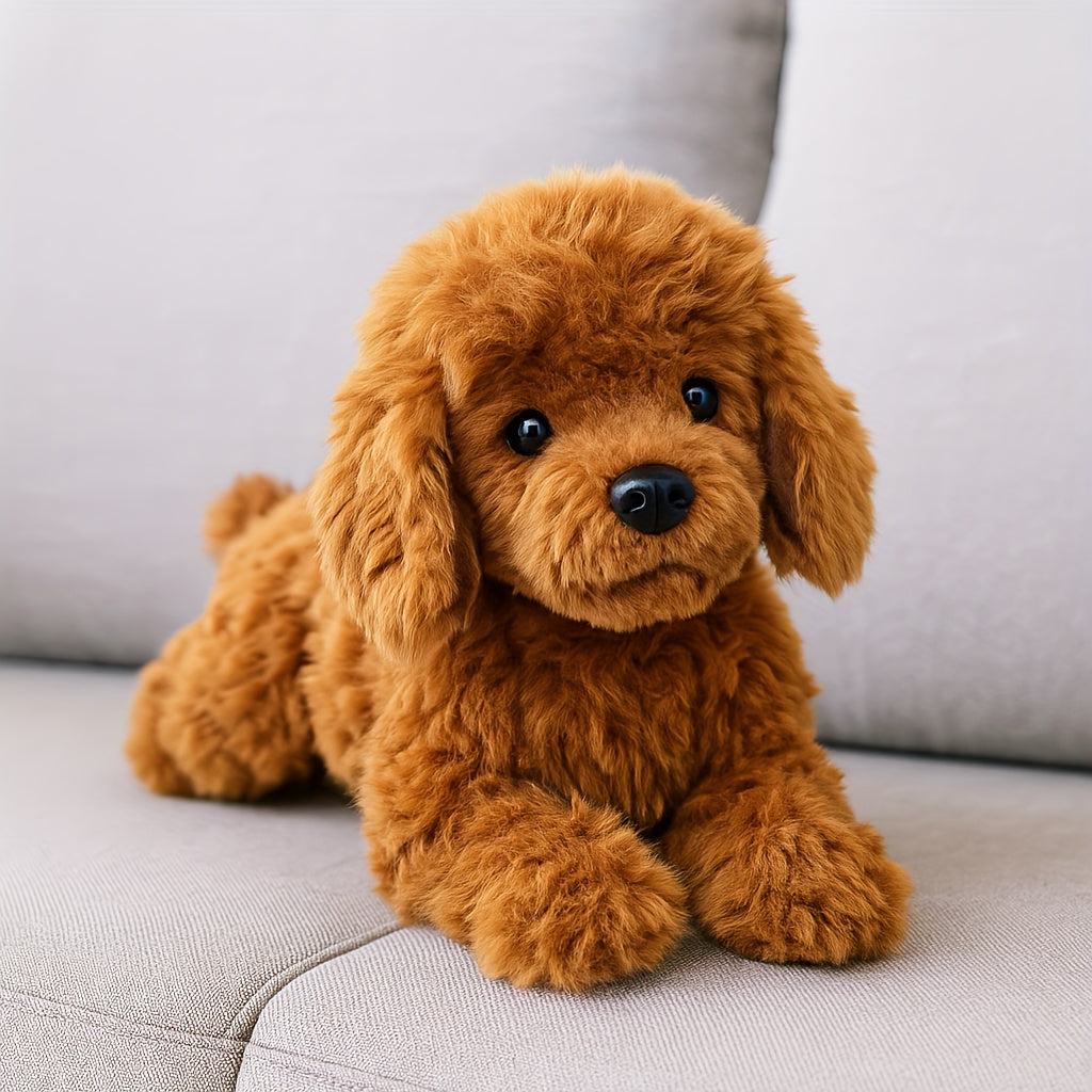 Juguete de Peluche Suave para Perros de 40 cm con Apariencia Realista – Poliéster Seguro, Ideal para Niños