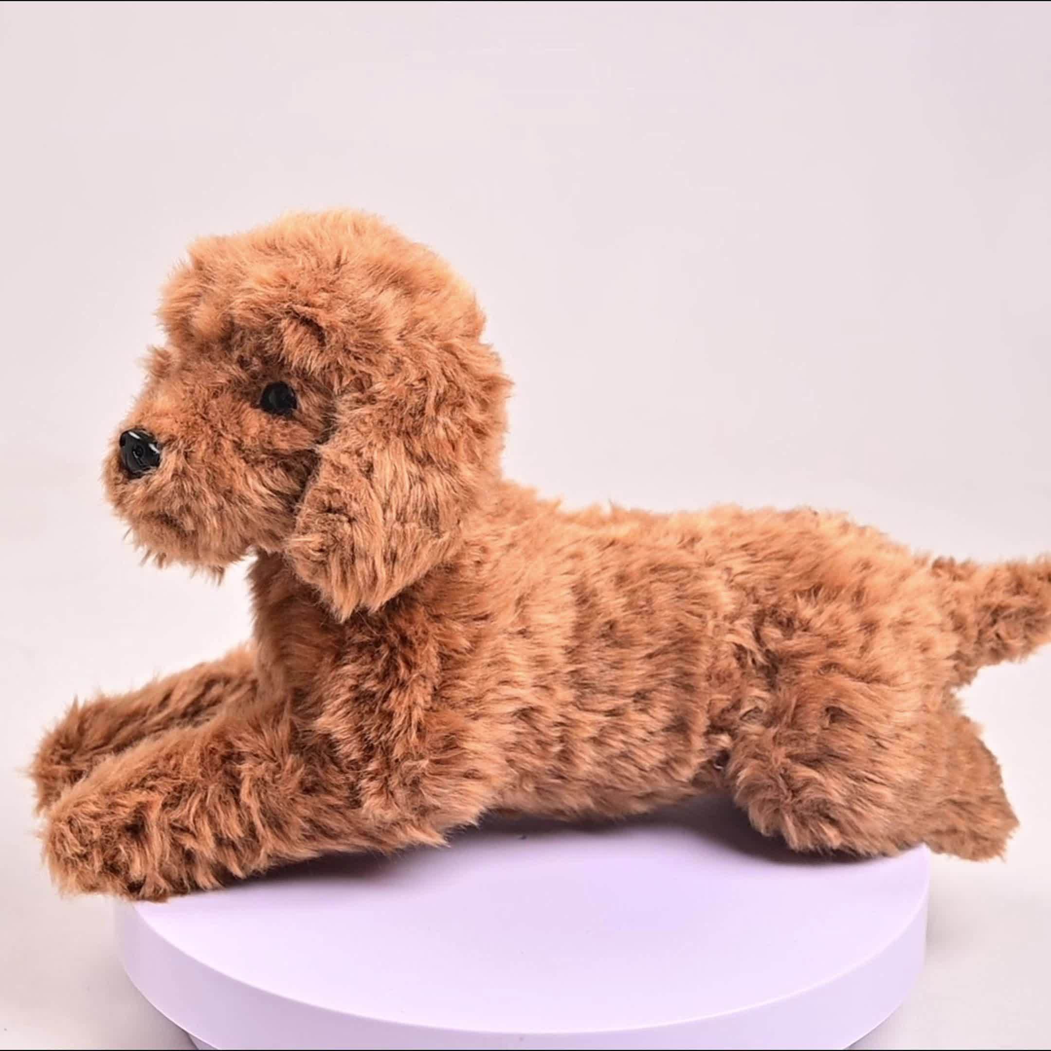 Juguete de Peluche Suave para Perros de 40 cm con Apariencia Realista – Poliéster Seguro, Ideal para Niños