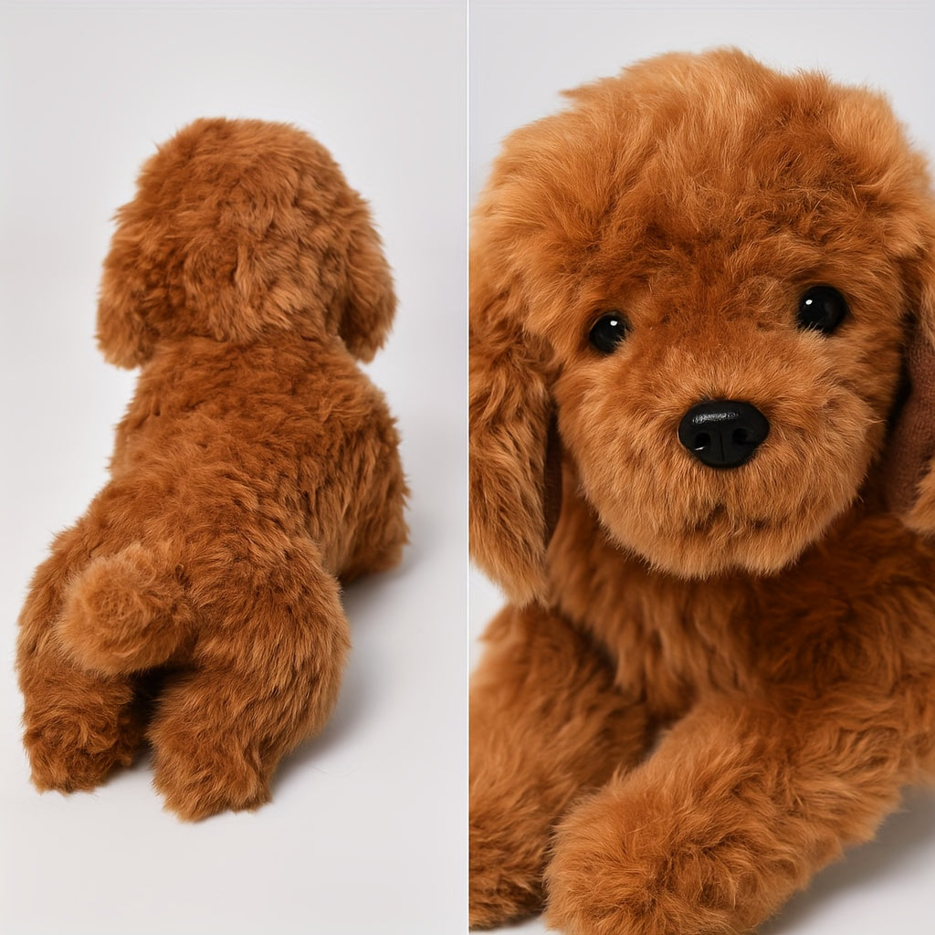 Juguete de Peluche Suave para Perros de 40 cm con Apariencia Realista – Poliéster Seguro, Ideal para Niños