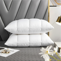 Almohada Suave para Dormir con Plumas de Ganso – Hipoalergénica, Transpirable y Cómoda para el Sueño