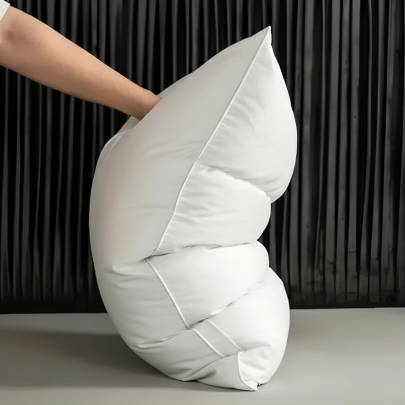 Almohada Suave para Dormir con Plumas de Ganso – Hipoalergénica, Transpirable y Cómoda para el Sueño