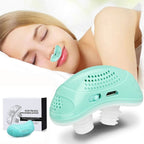 Mikro CPAP para el Tratamiento de la Apnea del Sueño – Dispositivo Portátil Sin Máscara en Color Verde Claro