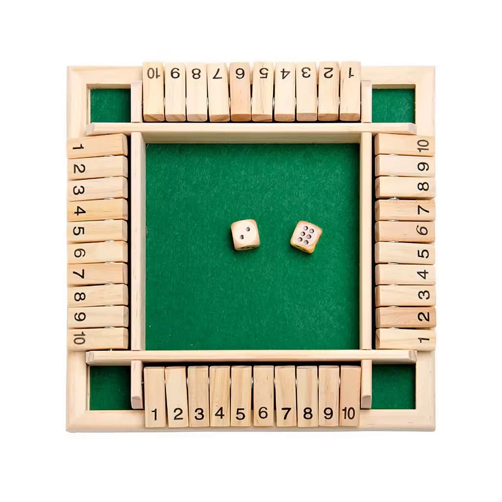 AVENTURA NUMÉRICA – Juego de dados Montessori de madera para comprensión numérica, lógica y concentración