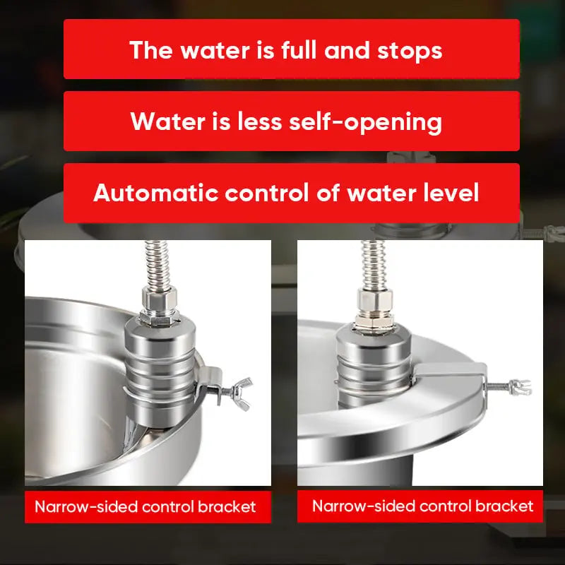 Kalsten | Válvula de flotador mini hecha de acero inoxidable – Control automático del nivel de agua
