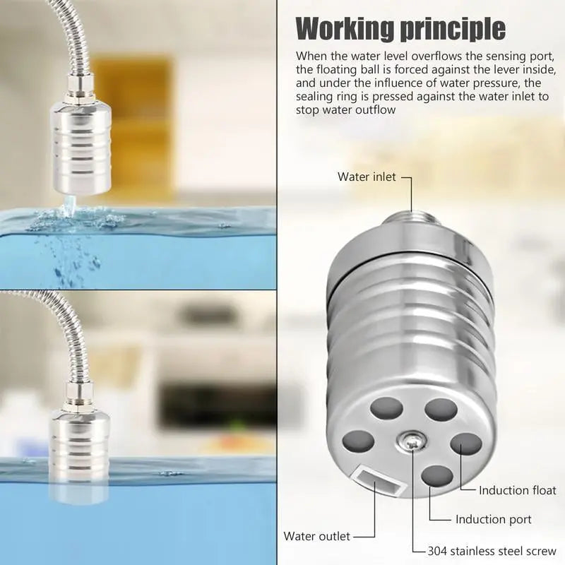 Kalsten | Válvula de flotador mini hecha de acero inoxidable – Control automático del nivel de agua