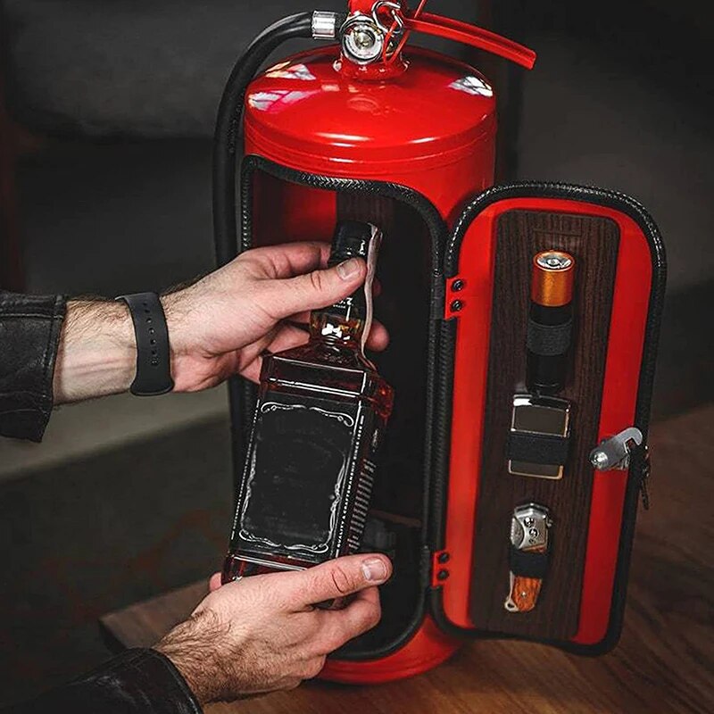 Minibar en Estilo de Extintor